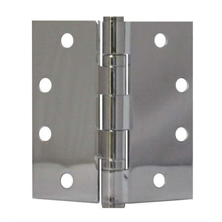 Don-Jo NRPBB74545-651 4.5 x 4.5 in. Bright Chrome Hinge with Non removable pin NRPBB74545 651